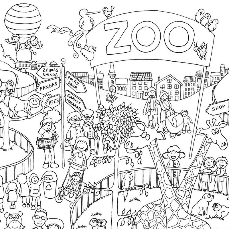 Eine Reise voller Farben und Fantasie: Ausmalbilder Zoo - Ein Abenteuer für kleine Künstler