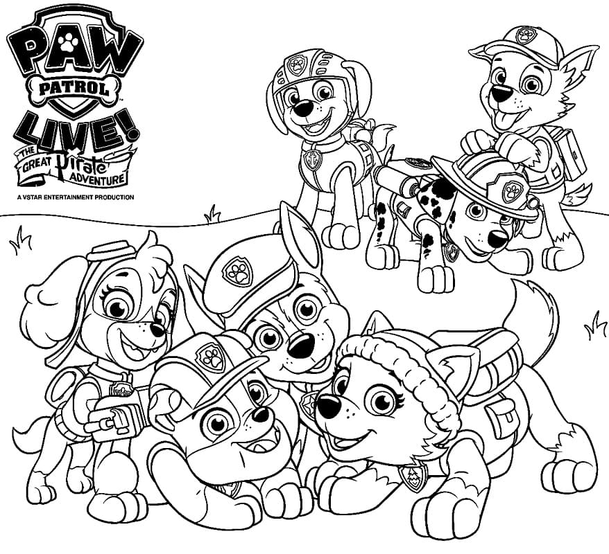 Die Paw Patrol: Abenteuer auf Papier - Malvorlagen für kleine Helden