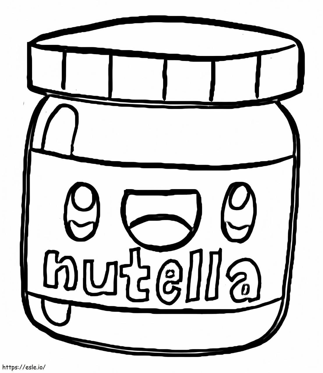 Ausmalbilder Kawaii Nutella: Ein süßer Weg, die Kreativität zu entfesseln