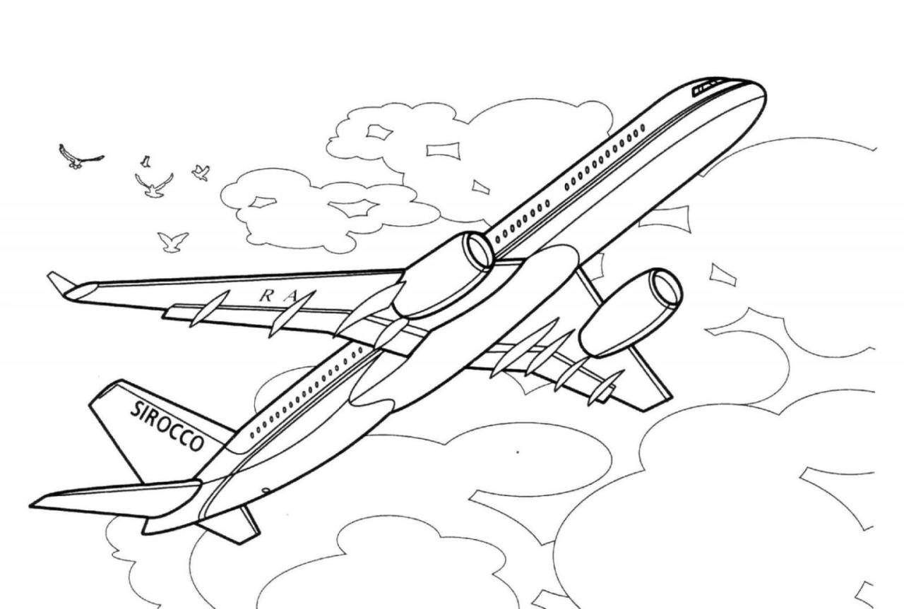 In die Welt der Flugzeuge abheben: Malvorlagen, die zum Träumen anregen