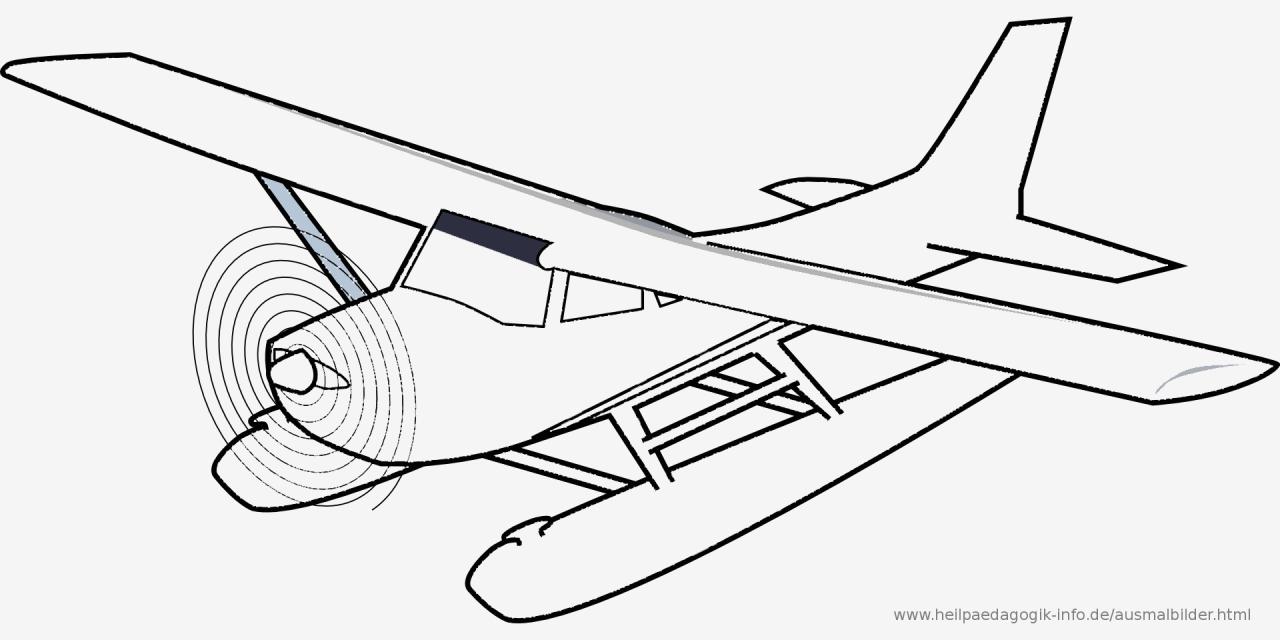 In die Welt der Flugzeuge abheben: Malvorlagen, die zum Träumen anregen