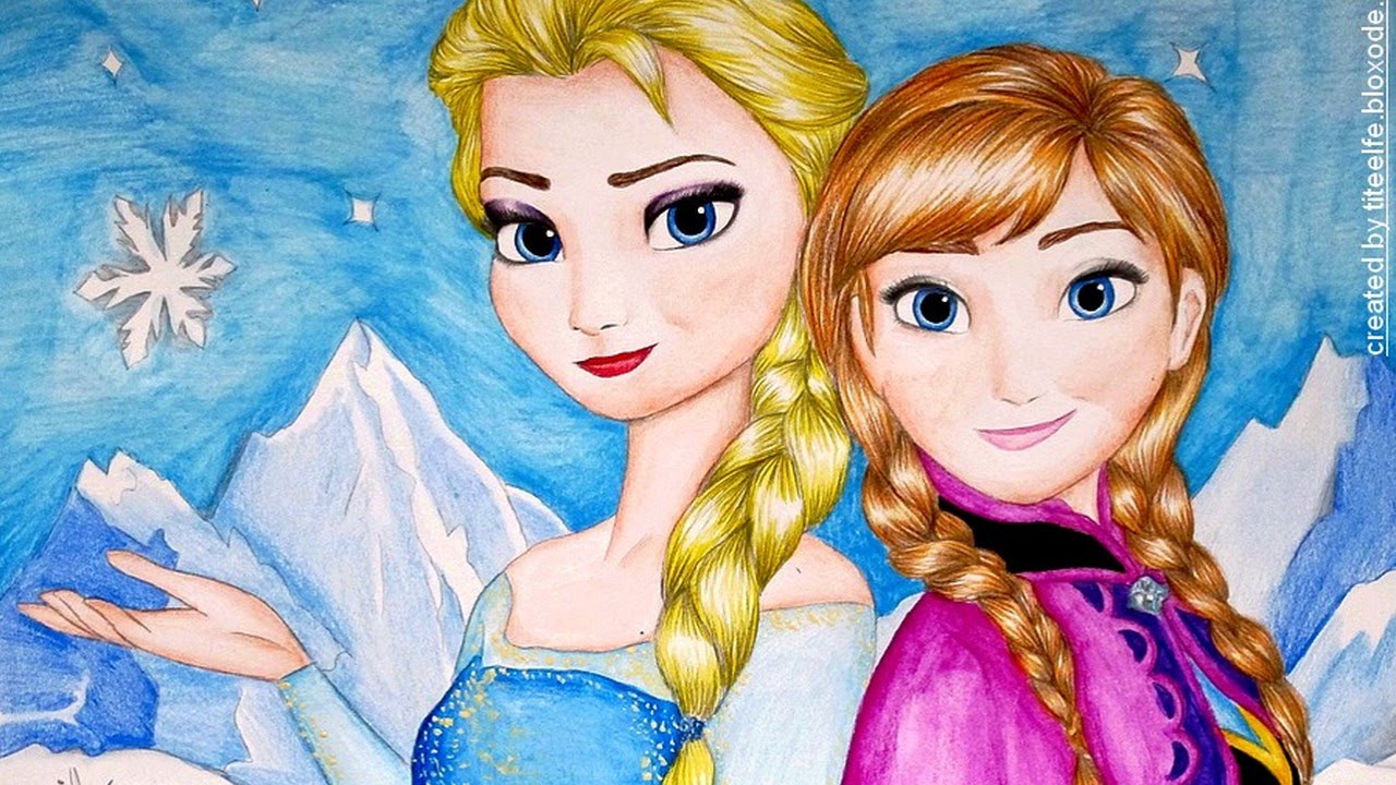 Die Magie des Zeichnens: Anna und Elsa bringen Farbe ins Leben