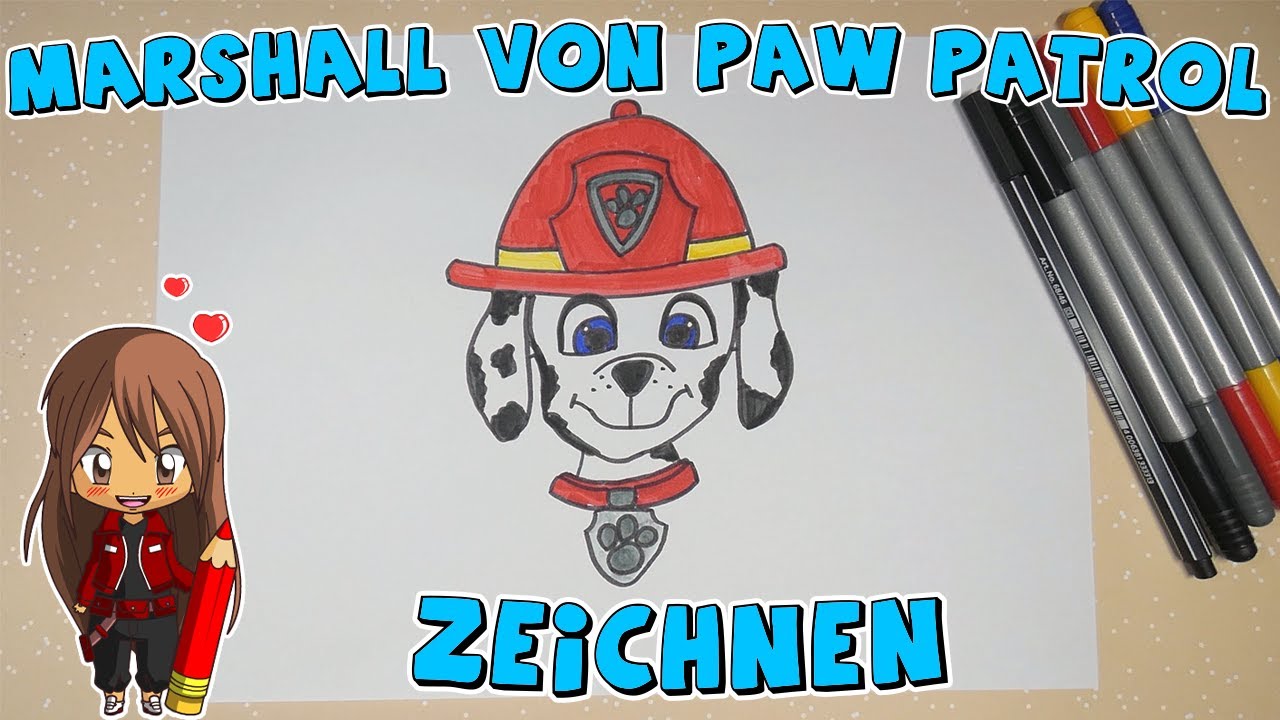 Zeichnen lernen mit Marshall von der Paw Patrol: Ein Abenteuer für kleine Künstler