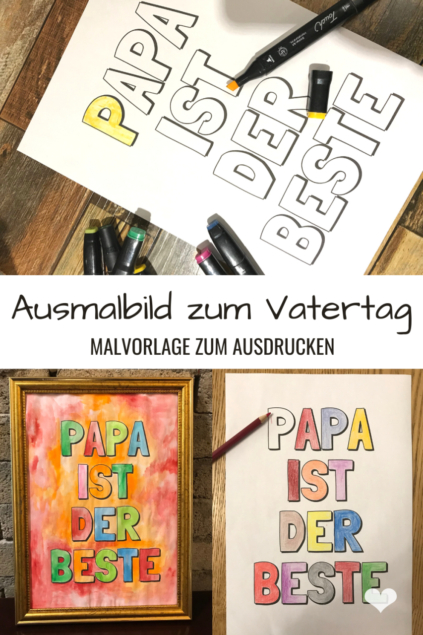 Vatertag: Malen, was Papa am liebsten mag!