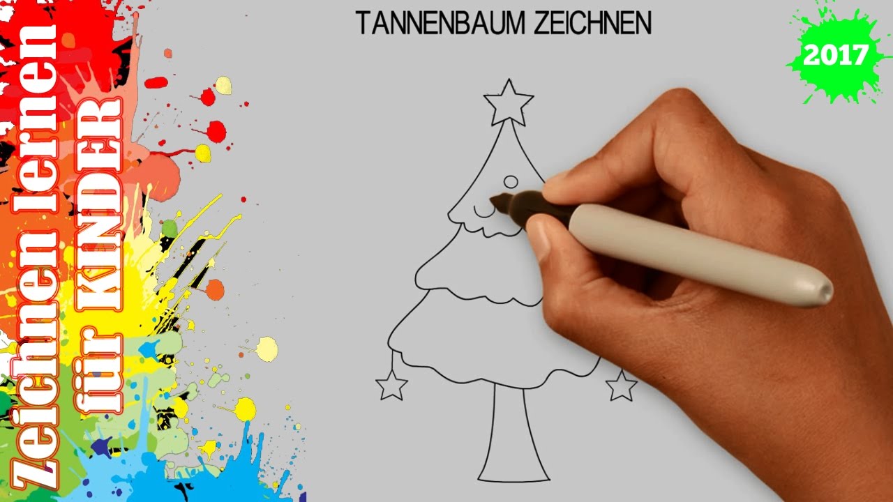 Die Magie des Zeichenlernens: Ein Tannenbaum-Malbild als Türöffner zur Kreativität