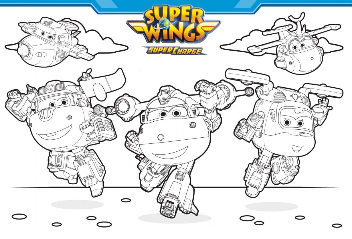 Super Wings: Abheben in die Welt der Kreativität mit Malvorlagen